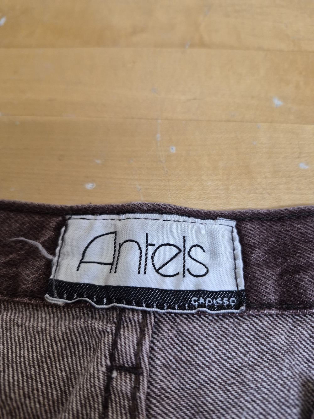 Antels Burgundy Denim Jeans Size 42